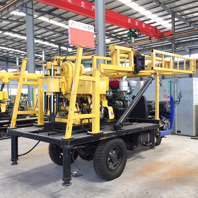 XYX-200 Wheel Hydraulic Core Drilling Machine Trailer Type 200m Engineering Exploration Surface Rock and Soil Sampling