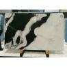 Buy cheap Book Matched Marble Stone Floor Tiles , Smooth Black And White Marble Tile from wholesalers