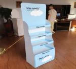 Custom Cosmetic Displays Shelves Makeup Display Stand For Eyelash Recyclable