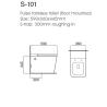 Buy cheap Pulse Technology Tankless Smart Toilet Floor Mounted For Bathroom from wholesalers