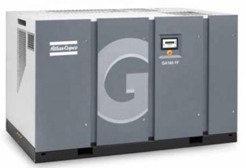 Oil Injected Rotary Atlas Screw Air Compressor Ga200+ 5.5-10.9 Bar Working