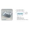 Buy cheap Disposable Aluminum Foil Baking Tray Loaf Pan Food Storage Container Set With Lid from wholesalers