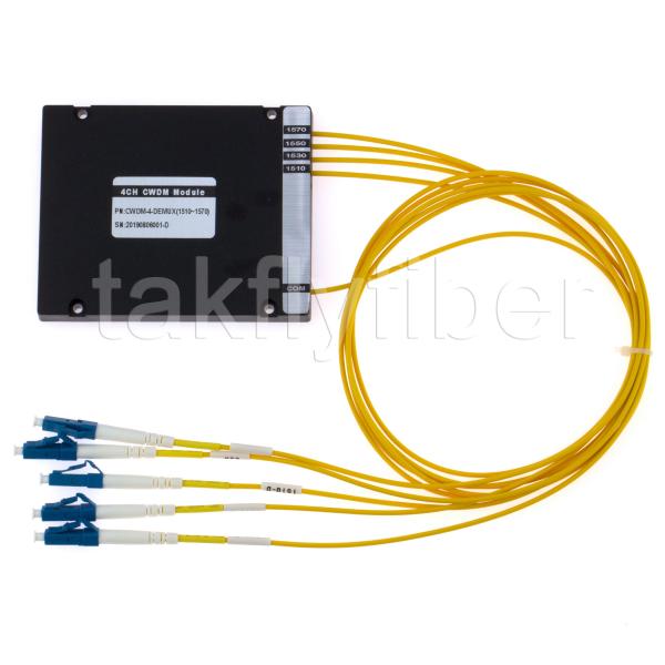 Buy cheap 4 Channels CWDM Module WDM Mux Demux 1270nm 1610nm Coarse Wavelength Division Multiplexing from wholesalers