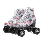 Men's Classic Roller Skates Outdoor Roller Skate Premium Black Quad Rink Skates