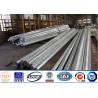 Buy cheap 86KV Galvanized 11m Steel Power Pole , Steel Transmission Pole 3mm Thickness from wholesalers