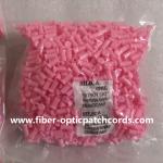 Fiber Optic SC FC ST 2.5mm Dust Caps 2.5mm for Fiber Optic Connectors Pink Red