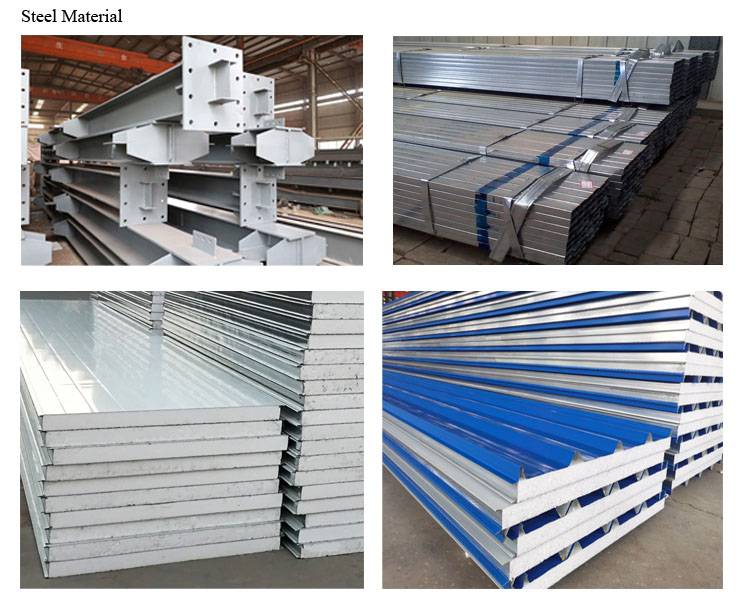Light Steel Q355 Q235 Frame Prefab Steel Structure Hangar For Warehouse Workshop House