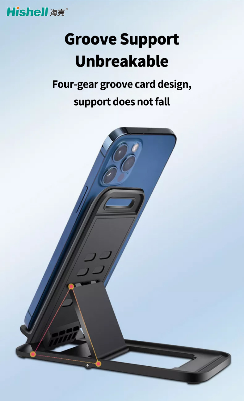 Portable Four Groove Phone Holder , Lightweight Mobile Phone Bracket