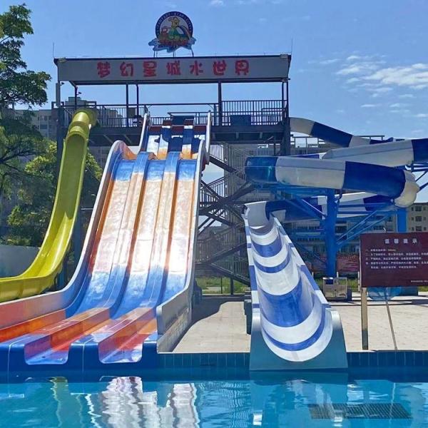 Buy cheap SGS Certified Super Open Spiral Slide Tube For Water Theme Park Anti Static from wholesalers