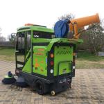 Large Trash Rash Bin Capacity 60L-150L Of Road Sweeper Battery Street Cleaning