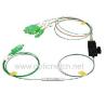 Buy cheap 1x4 PLC Optical Splitter , Fiber Optic Cable Splitter Low Insertion Loss from wholesalers