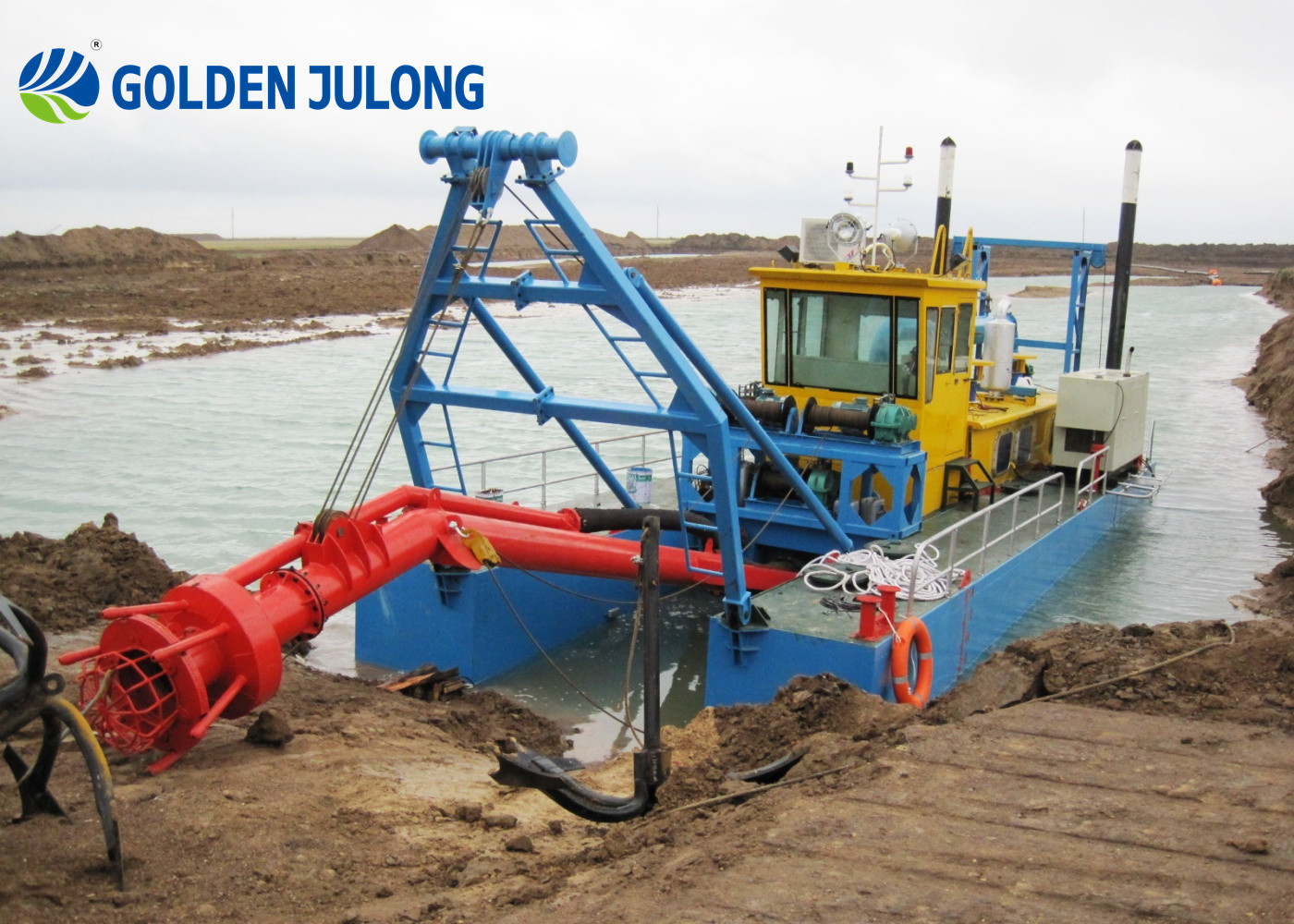 Customizable Sand Mining Machine Jet Suction Dredger For River Dredging Project