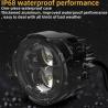 Buy cheap DC8-80V 120W 6500k Motorcycle LED Headlight Waterproof IP68 Fog Driving Auxiliary Lamp from wholesalers