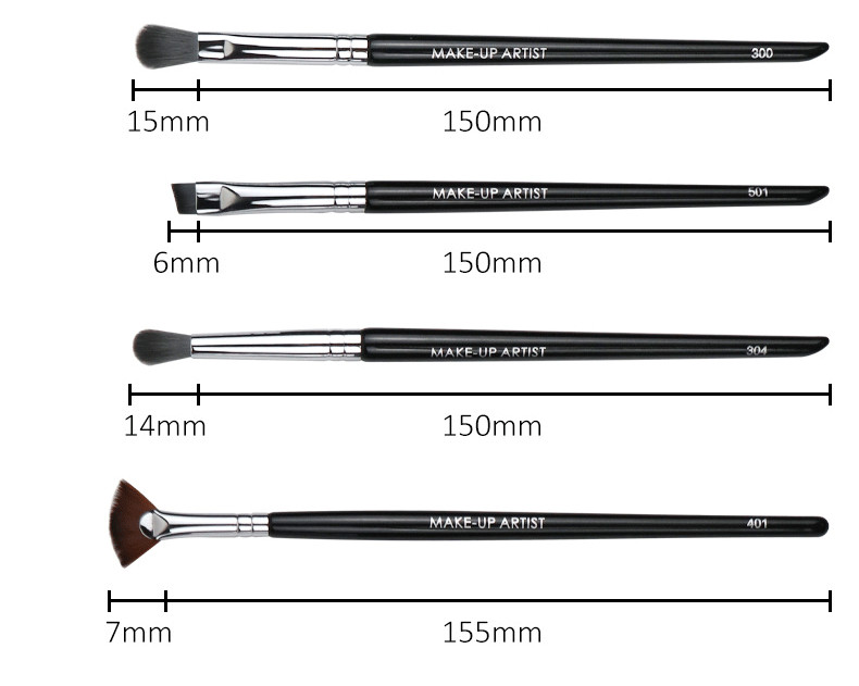 Professinal Makeup Brush Set For full face makeup setting black color