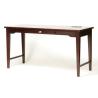 Buy cheap Simple design competitive price dark finish Wooden writing desk with one drawer for hotel bedroom furniture from wholesalers