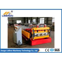 Buy cheap Red Color Floor Deck Roll Forming Machine For Galvanized Steel Floor Decking product