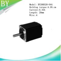 Buy cheap NEMA11 28mm BY28HS28-044 4.5N,cm 0.35A 4wires stepper motor product