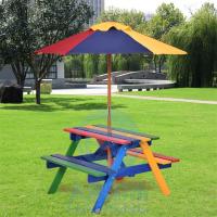 Buy cheap Multicolor Swimming Pool Accessories Non Toxic 4 Seat Kids Picnic Table Bench Set product