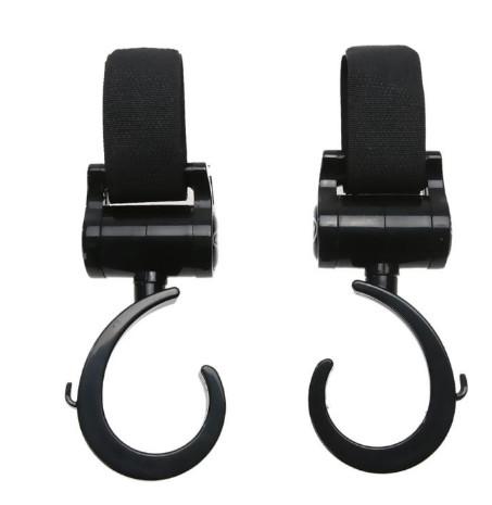 Buy cheap Factory Baby Products gift 360 degree rotation baby stroller hook bebe Pushchair Belt Snap Buckle Hook Buggy Clips Hanger from wholesalers