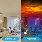 Bedroom Smart Galaxy Light Projector , Flexible Timing Galaxy Projector Google