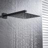 Buy cheap Ultra Thin Square SS Rainfall Shower Head Matte Black Polished from wholesalers