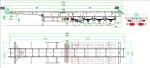 30 Ton Skeletal Ship Container Vehicle Semi Trailer Customization with Steel