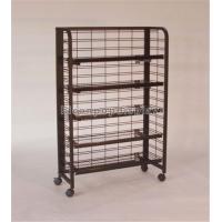 Buy cheap 4 - Caster Metal Wire Multi Function Floor Display Stand For Retail Store product