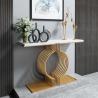 Buy cheap Contemporary Wooden top Gold Metal Frame Console table Hallway table from wholesalers