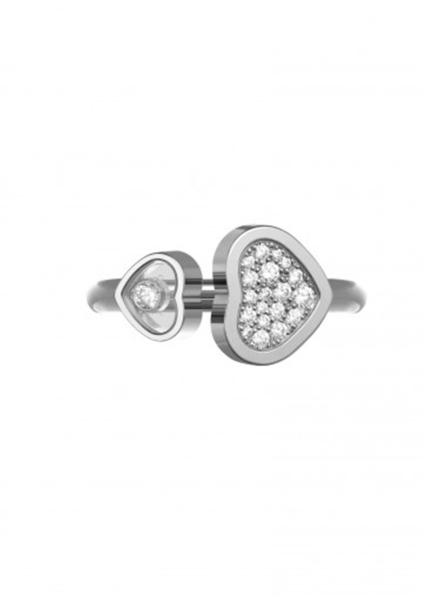 Buy cheap 0.22 Carat Natural Diamonds 18K Chopard Happy Hearts Ring Handmade No Stone from wholesalers