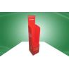 Buy cheap Offset Printing POS Cardboard Displays , Red Christmas Gift Cardboard Display from wholesalers