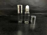 Reusable Glass Vials Glass Roller Bottle , Roll On Bottles Round Glass Storage