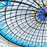Luxury Decorative Stained Glass Panels Crystal Art Glass For Door