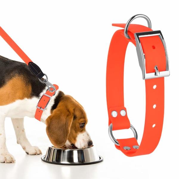 Buy cheap Safe Waterproof Dog Collars PVC based Coated Nylon Material Weather Resistant from wholesalers