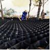 Buy cheap Black Gravel Stabilizer Geocell Grid with Honeycomb Design and 1.0-1.7mm Thickness from wholesalers