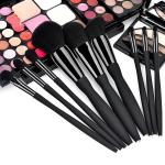 9pcs Pro Vegan Synthetic Travel Makeup Brushes Set Private Label With Belt Bag