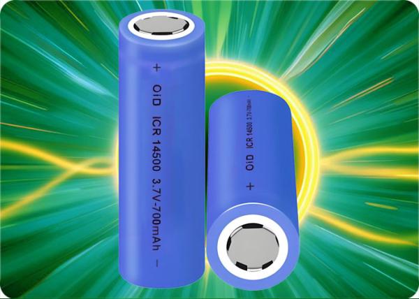 Buy cheap 500 Cycles 14500 Rechargeable Battery 0.7A 3.7 V 700mAh Battery Customized from wholesalers