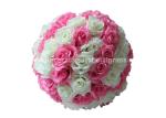 8'' Fake Flower Balls Silk Fabric Hanging Kissing Ball Flowers