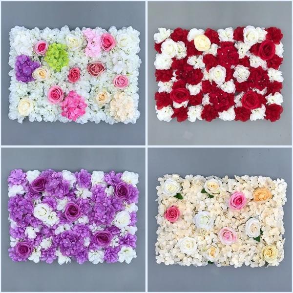 Buy cheap Real Touch Artificial Flower Panel Silk Rose Wall For Wedding Stage Decoration from wholesalers