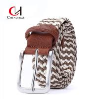 Buy cheap 120CM Length Braided Elastic Belt Holeless Pin Buckle Smooth Surface product