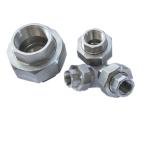 Pipe Ss304 Threaded Union Fitting Female Connector Stainless Steel Hexagon 1