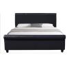 Buy cheap Black Faux Leather Upholstered Bed WIth BSCI from wholesalers