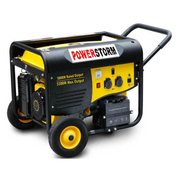 Quality 5.0KVA Gasoline Generator with Handle &amp; Wheels for sale