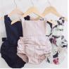 Buy cheap Premium organic cotton Lotus leaf+bowknot design baby girl clothes newborn from wholesalers