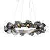 Buy cheap Modern Cicle Glass Crystal Ball Stone Gem Radial Ring LED Chandelier(WH-MI-142) from wholesalers