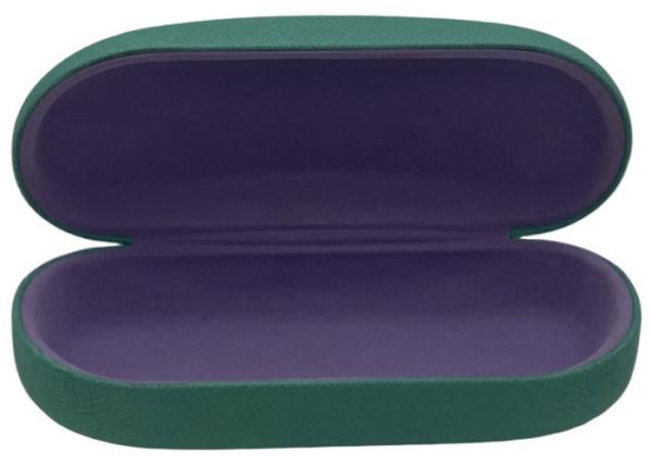 Buy cheap Green Color 47mm Metal Sunglasses Case With Custom Logo Printing from wholesalers