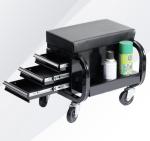 Three Drawers ODM Heavy Duty Tool Cabinet Trolley