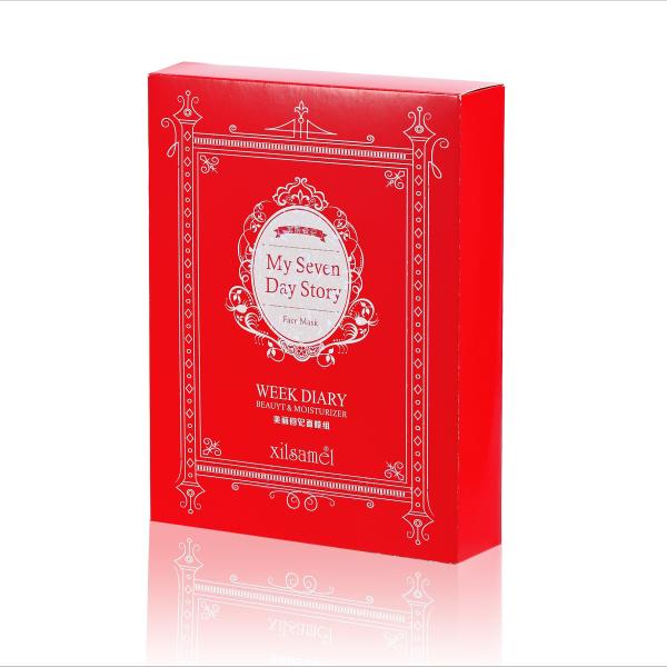 Buy cheap Face Mask Box Packaging Red Color Custom Brand Printing Cosmetic Paperboard Box from wholesalers