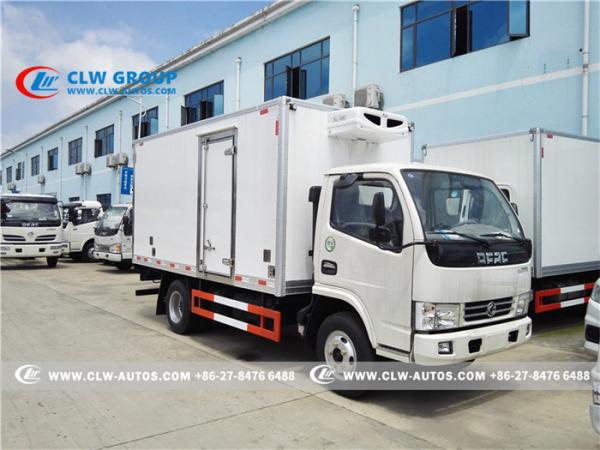 Buy cheap Dongfeng model 5tons Small seafood refrigerated Transport Delivery and Cooler Freezer Refrigerator Van Truck from wholesalers