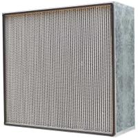 Buy cheap Deep Pleated High Efficiency HEPA Filter Leak Proof with Hot Melt Beads product