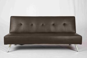 Wholesale Living Room Leather Pull Out Couch Plating Feet Ergonomic For Saving Space from china suppliers